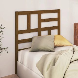 vidaXL Tête de lit 96x4x104 cm Bois massif - Marron miel