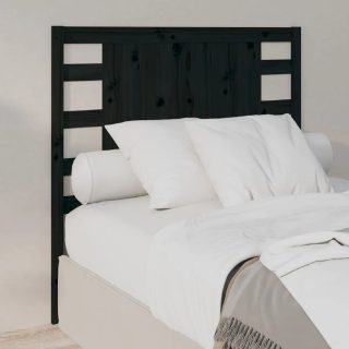 vidaXL Tête de lit - Noir - 81x4x100 cm
