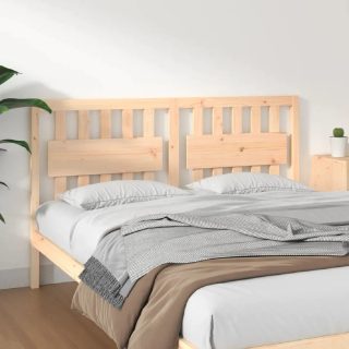 vidaXL Tête de lit - Bois massif - 165,5x4x100 cm