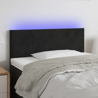 vidaXL Tête de lit à LED - Noir