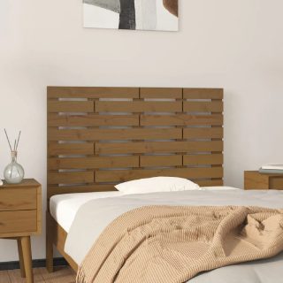 vidaXL Tête de lit murale 106x63 cm - Marron miel