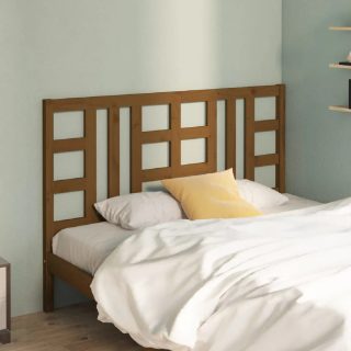 vidaXL Tête de lit 146 cm - Bois massif de pin - Marron miel