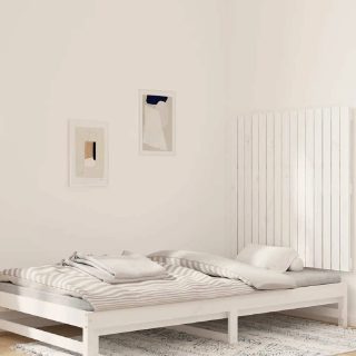 vidaXL Tête de lit murale - Blanc 95,5x3x90 cm