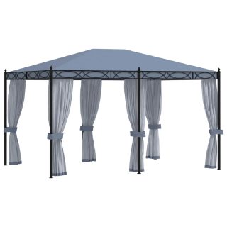 Vidaxl Tonnelle avec moustiquaire 4x3 m
