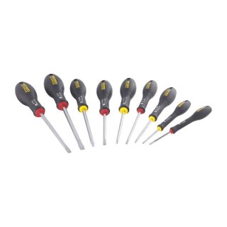 Stanley Jeu de 10 Tournevis - FATMAX - FMHT62573-0 - Isolés 1000V - Electricien + Phillips + Pozidriv + Testeur