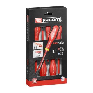 Facom Coffret de 5 Tournevis Isolés 1000V