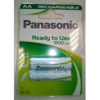 Panasonic Piles rechargeables AA NiMH - Pack de 2