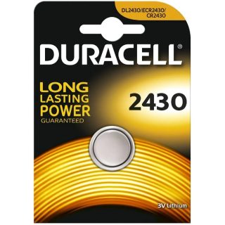 Pile Cr2430 3V Duracell - Pile bouton longue durée
