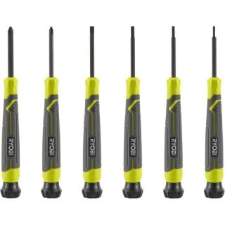 RYOBI Jeu de 6 tournevis de précision