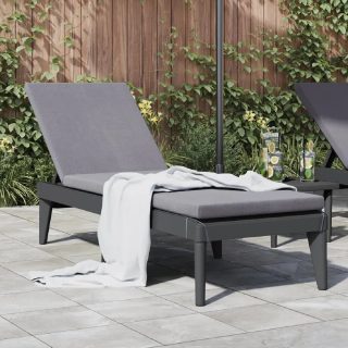 vidaXL Chaise Longue PP - Anthracite