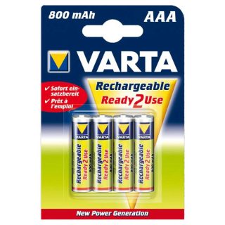 Varta piles rechargeables AAA HR03 - Lot de 4