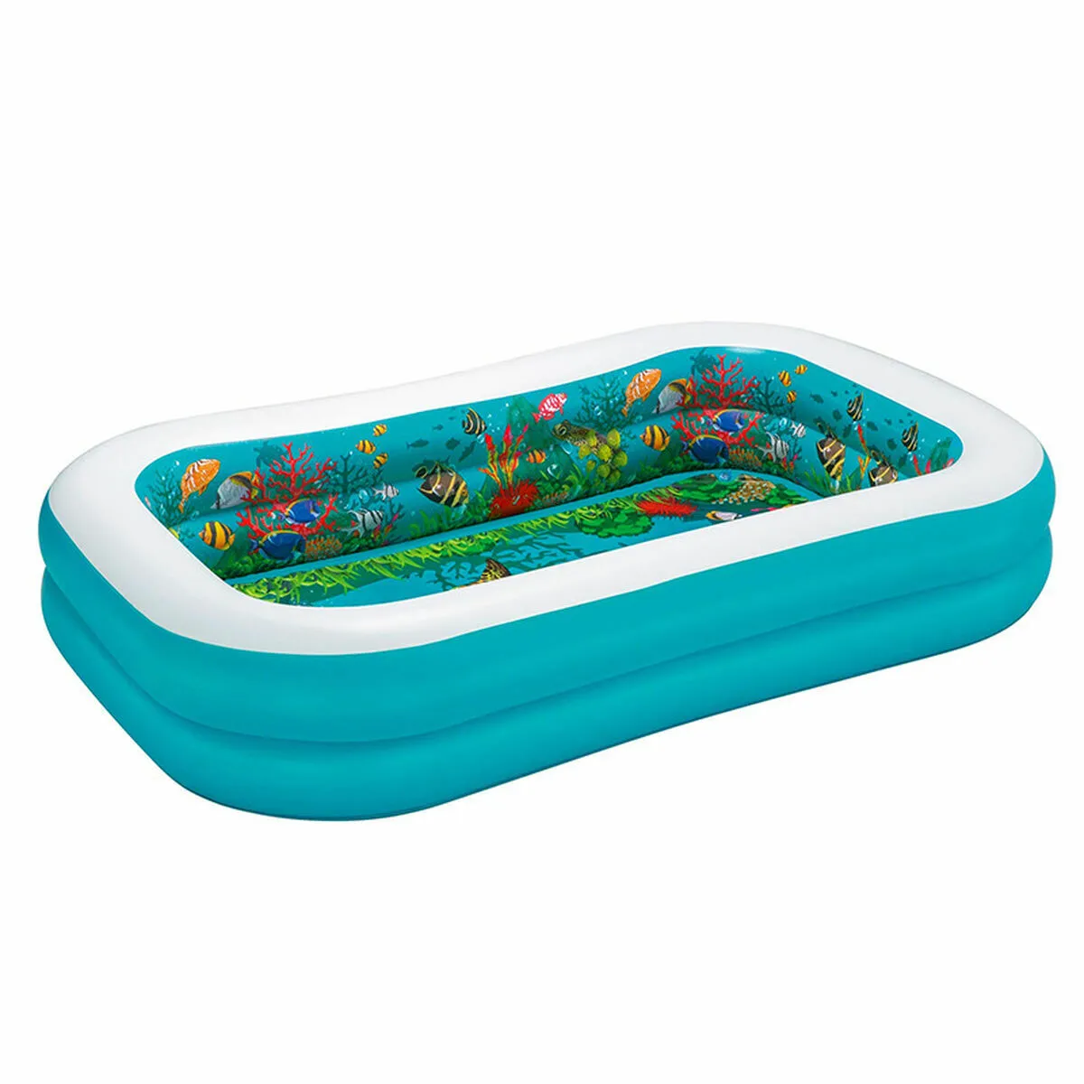 Bestway Piscine gonflable 3D pour enfants - 262 x 175 x 51 cm - Bleu