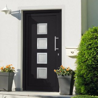 Vidaxl Porte d'entrée - Anthracite 98x190 cm