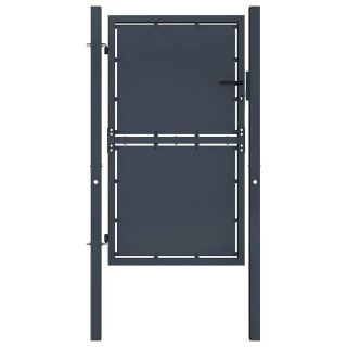 Vidaxl Portail de jardin - 100x150 cm - Acier - Couleur anthracite - Battant