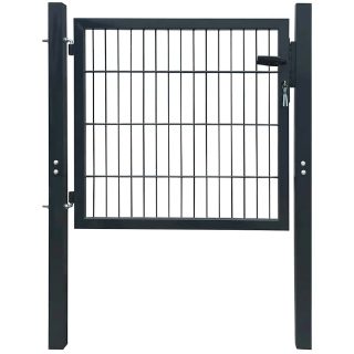 Vidaxl Portillon Acier Anthracite 105x150 cm