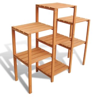 Vidaxl Support de jardinière - 97 x 31 x 87 cm - Bois massif - Résistant aux intempéries - Rectangulaire