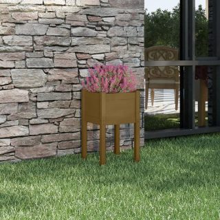 Vidaxl Jardinière extérieure 40x40x70 cm - Pin massif