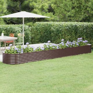 vidaXL Lit surélevé de jardin Acier marron