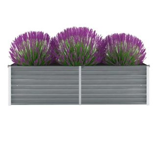 vidaXL Lit surélevé de jardin Acier galvanisé