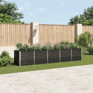 Vidaxl Lit surélevé de jardin Acier galvanisé 160x40x45 cm