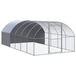 Vidaxl Poulailler dextérieur 3 x 6 x 2 m Acier galvanisé 53.55kg