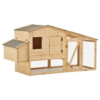 vidaXL Poulailler - Bois de pin massif