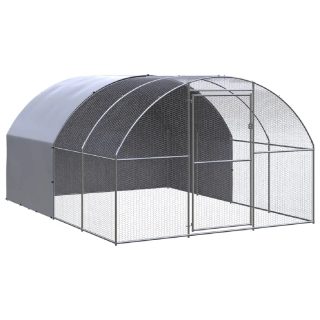vidaXL Poulailler 3x4x2 m Acier galvanisé