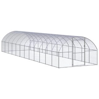 Vidaxl Poulailler dextérieur 3 x 12 x 2 m Acier galvanisé 88.55kg