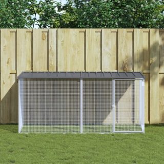 vidaXL Poulailler avec toit Anthracite 203x98x90 cm