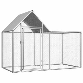 Vidaxl Poulailler 2x1x1,5 m Acier galvanisé