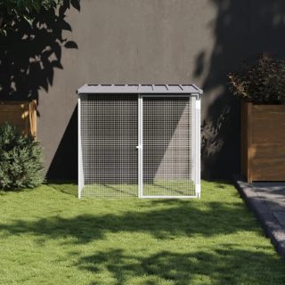 Vidaxl Poulailler avec toit gris 103x98x90 cm