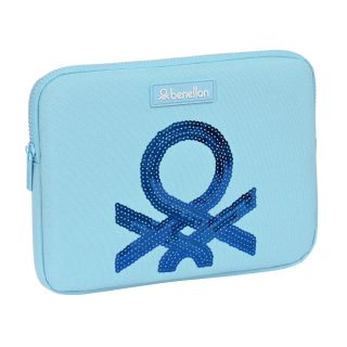 Benetton Housse d'ordinateur portable Sequins - Bleu clair