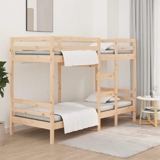 vidaXL Lit superposé 90x200 cm - Bois de pin