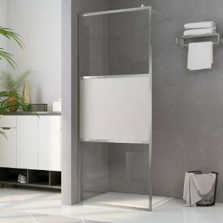 Vidaxl Paroi de douche demi-dépoli 80x195 cm