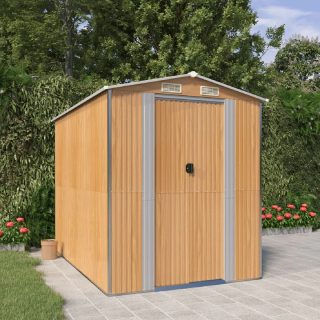 Vidaxl Abri marron clair 192x274x223 cm