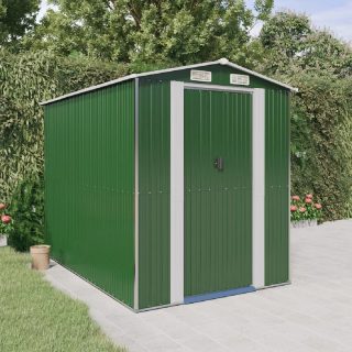 Vidaxl 3147428 Abri de jardin Vert 192x274x223 cm Acier galvanisé