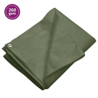 Vidaxl Bâche 260 g m² 6x10 m Vert PEHD