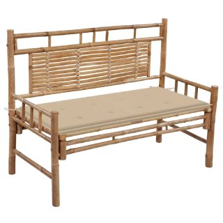 vidaXL Banc de jardin 120 cm Bambou