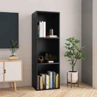 Vidaxl Bibliothèque/Meuble TV - Noir 36x30x114 cm