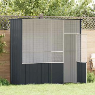 Vidaxl Cage à oiseaux - 215x78x200 cm - Acier galvanisé - Durable - Intérieur/Extérieur