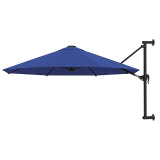 vidaXL Parasol mural 300 cm - Bleu