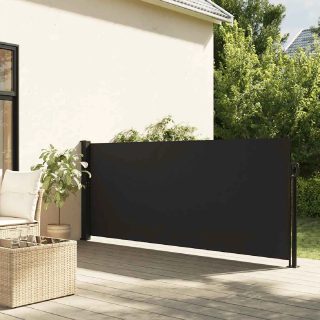 vidaXL Auvent Latéral Rétractable 140x300 cm - Noir