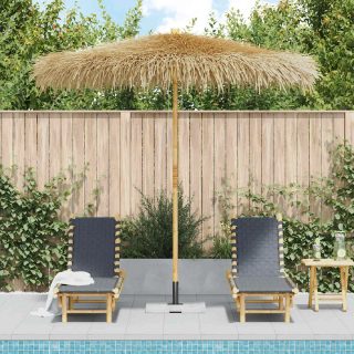 Vidaxl Parasol en bambou avec toit en feuille de bananier 210 cm 43160