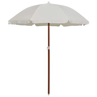 Vidaxl Parasol de jardin avec mât en acier 180 cm Sable 47798