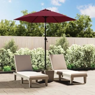 Vidaxl Parasol Extérieur Parasol de Patio Parasol de Terrasse Parasol de Jardin Pare-soleil Arrière-cour Bordeaux 200x224 cm 47208