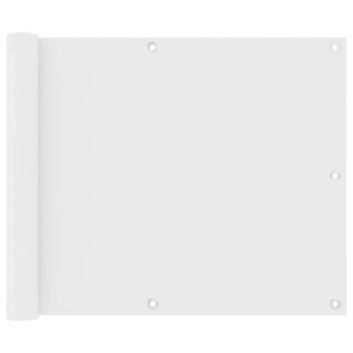 VIDAXL Écran de balcon - Blanc