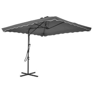 vidaXL Parasol Carré Anthracite