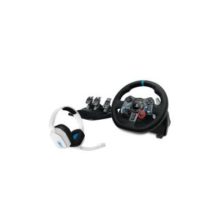 Logitech Volant G29 Driving Force avec casque Astro A10 V2