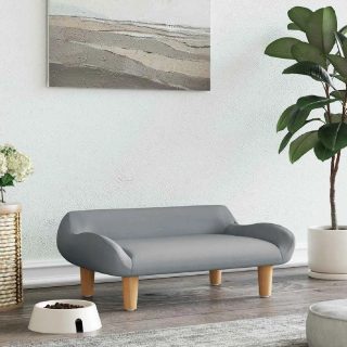 Vidaxl Lit pour chien gris clair 70x40x24 cm