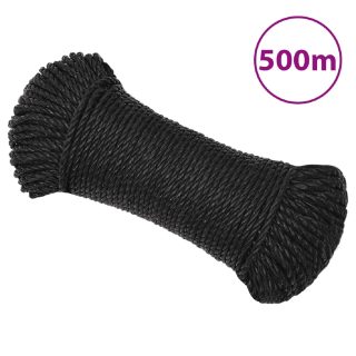 Vidaxl 153005 Corde de travail Noir 6 mm 500 m polypropylène